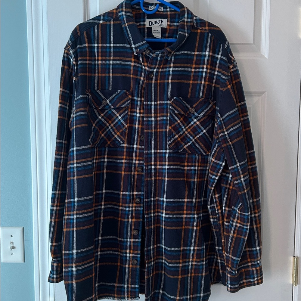 Duluth Untucked Plaid Shirt Size 2XLT